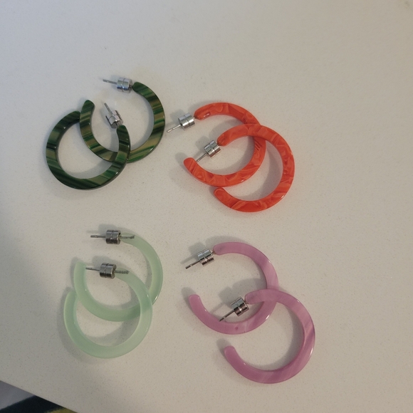 4 Pair Of MACHETE mini Hoops - Picture 1 of 5